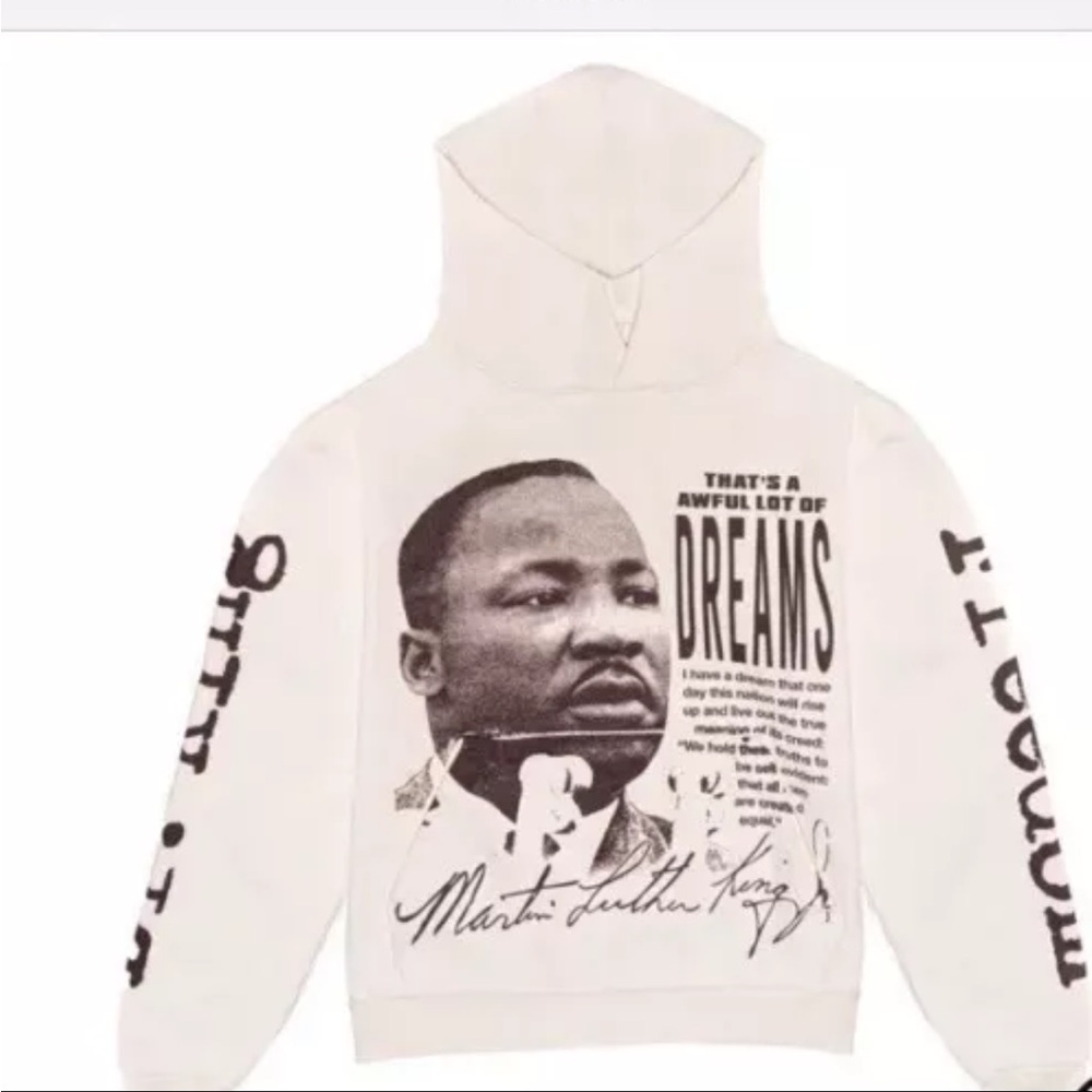 Awful Lot of Cough Syrup Martin Luther King Cream Beige “Dream” Hoodie Large